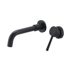 Nickel brushed In wall mounted stainless steel sink  hot cold basin faucet taps