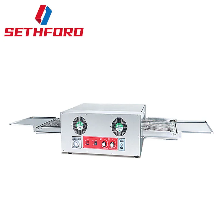 Countert Топ 12 дюймов цепи печь для пиццы Ресторан воспользуемся коммерческой пиццы конвейерная печь