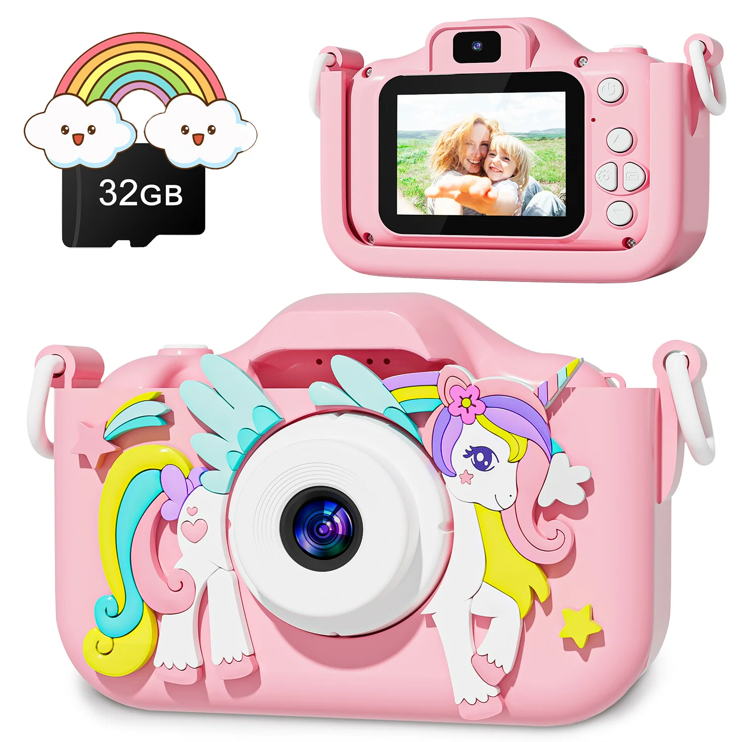 Multi-Functional Kids Camera Toys 48 Million Pixels and 1080P HD Video Upgraded Specially Design for Children