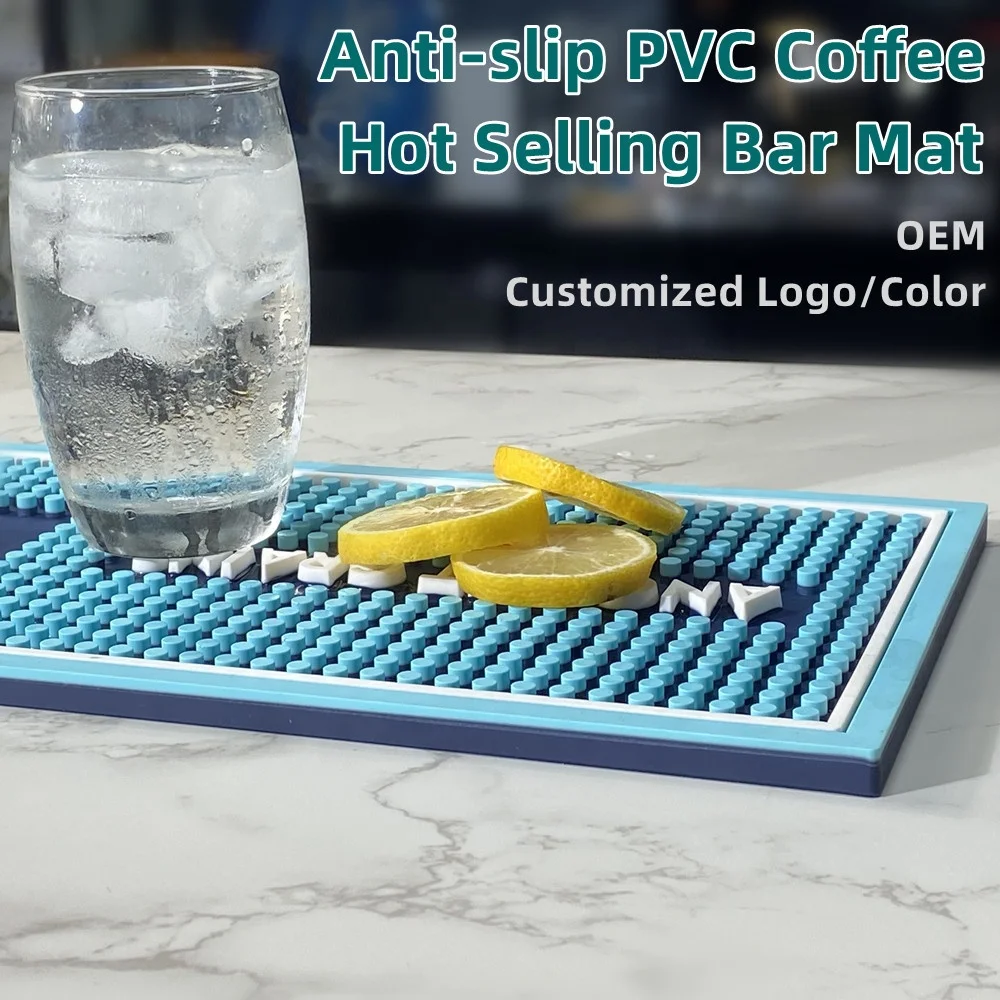 Large Non-slip Silicon Bar Counter Mat Countertop Coffee Tamper Protection Mat