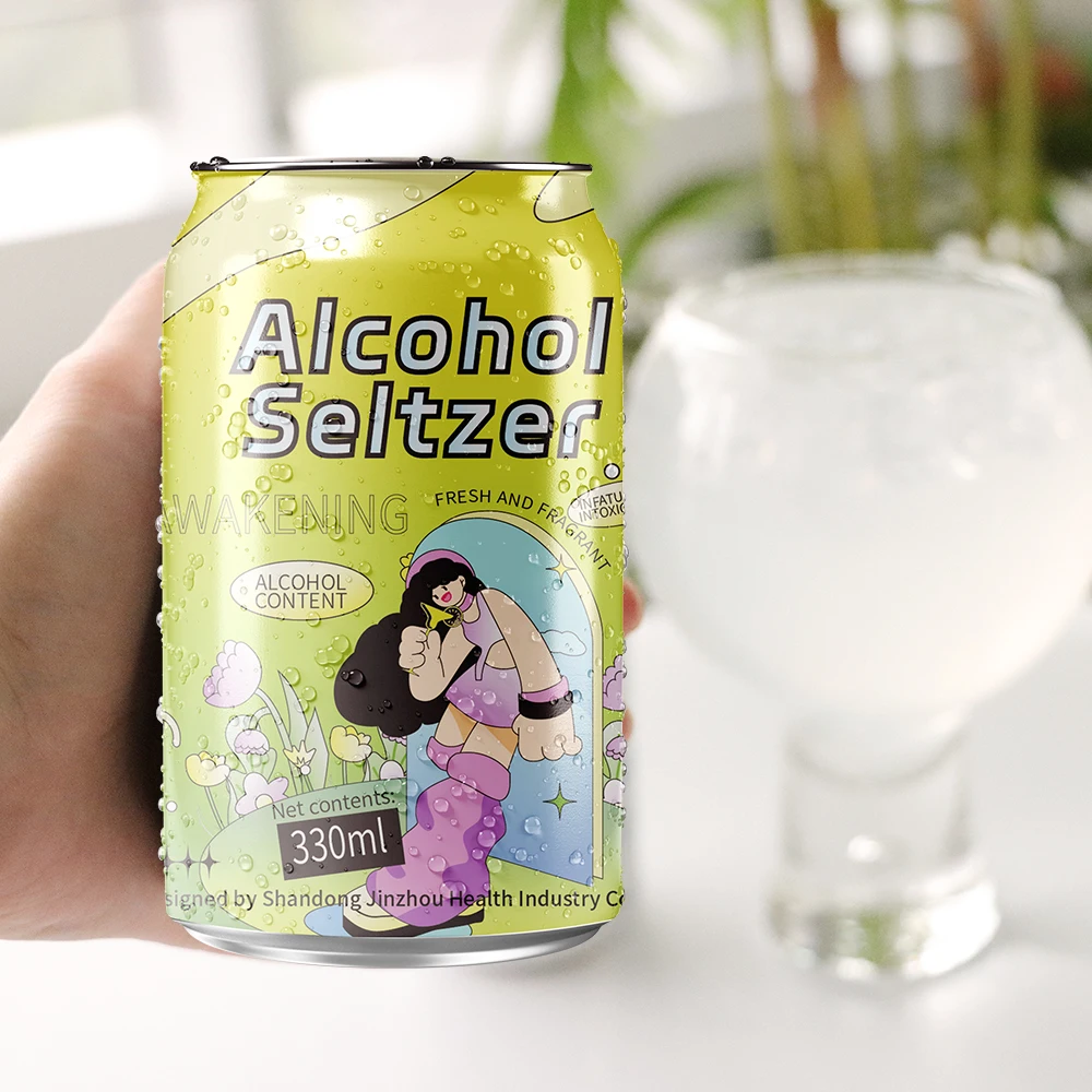 Wholesale Exotic Vodka Fruit Flavor Hard Seltzer Cocktail Wine Drink 330ml Canned 3% 5% Alcoholic Pre-Mixed Alcoholic Beverage