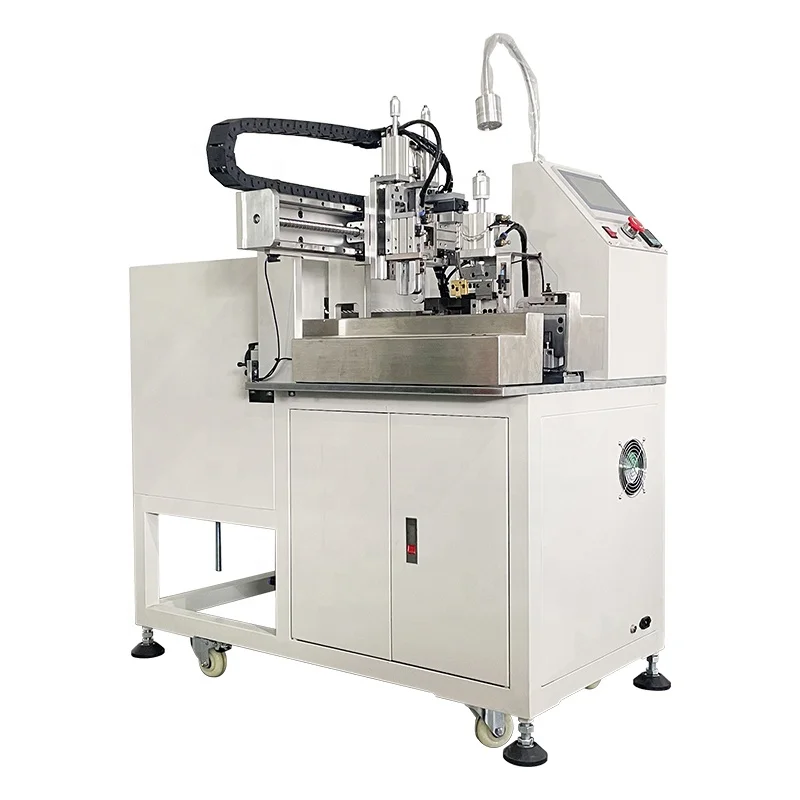 RJ45 Crystal Head patch cord crimping machine full automatic rj45 connector Cat6 Cat5  Network cable  crimping machine