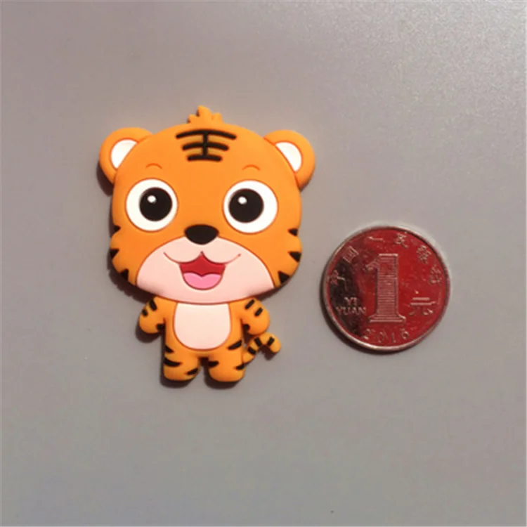 Supply Custom  Dogs Tiger Animals Rubber Fridge Magnet  High Quality  Cute Promotional Fridge Magnet