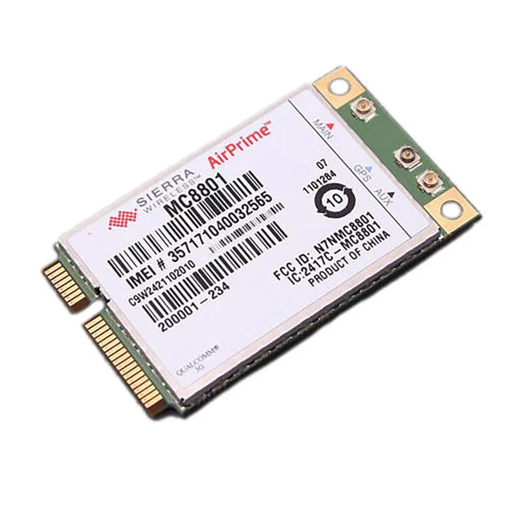  Оригинальная 3G HSPA Беспроводная WLAN мини PCIe карта Sierra MC8801 3g WWAN Mini Pci-E WCDMA модуль до 42 Мбит/с