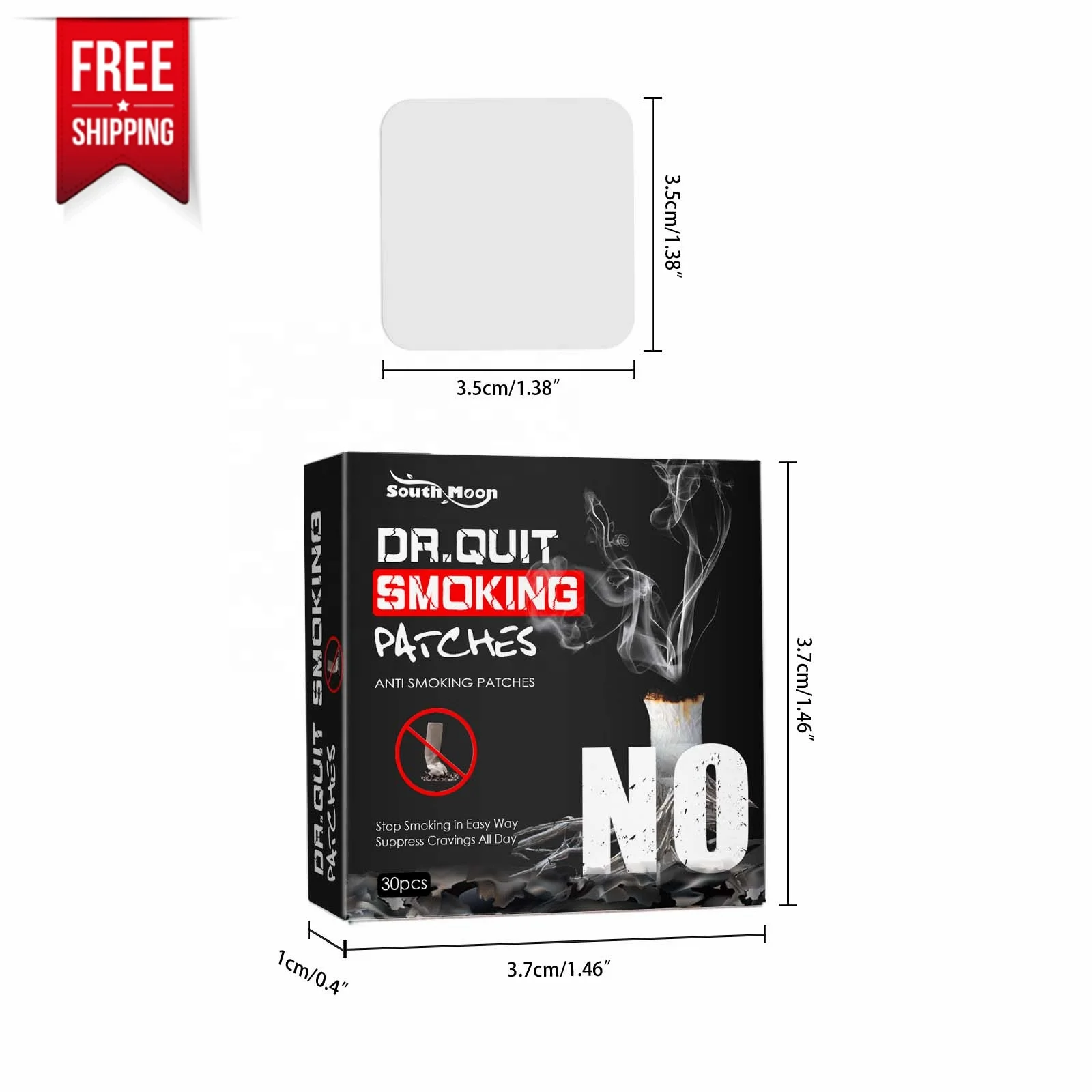 Free Shipping Dr Quit Smoke Patch Anti smoke patch Plaster to help Stop Smoking Aid