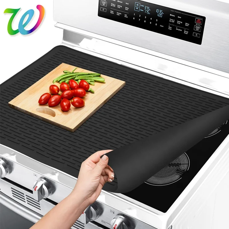 Wholesale Customization Silicone Glass Cooktop Protector Silicone Stove Top Cover for Electric Stove