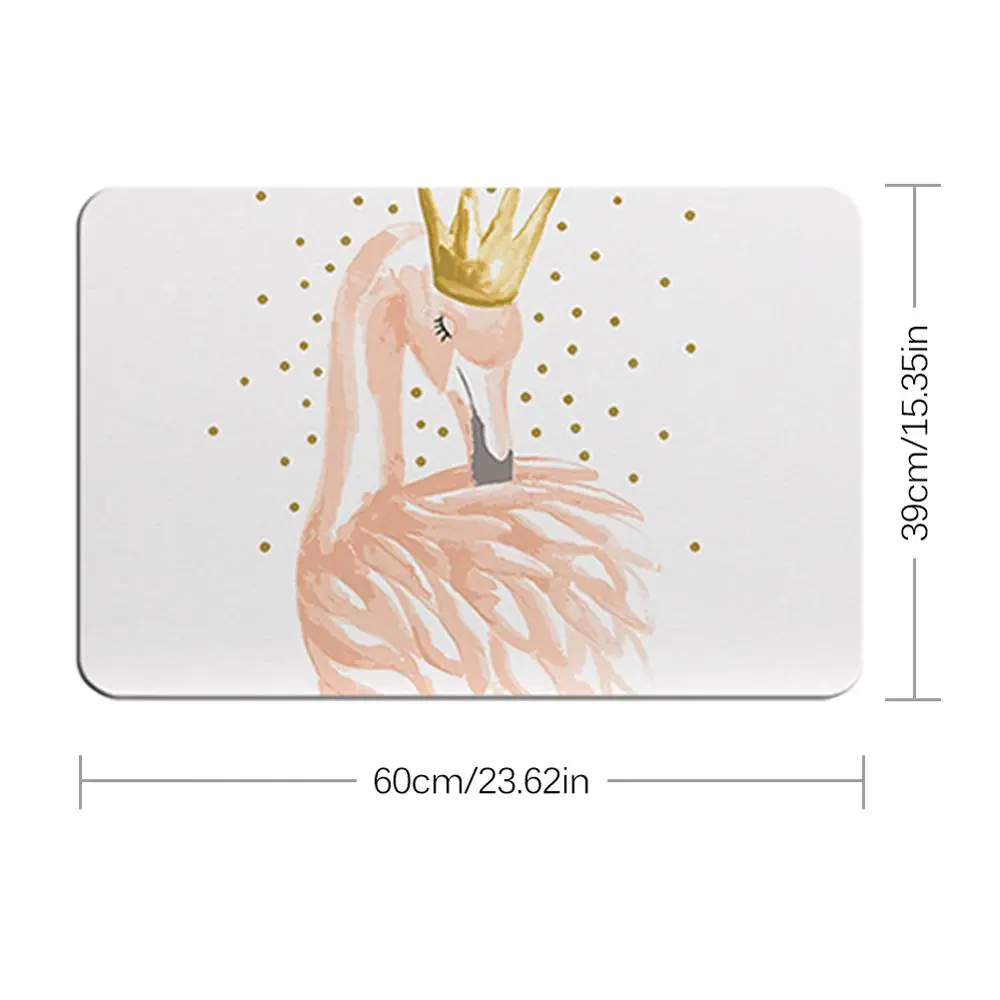 
Factory supply high quality custom print waterproof fast drying excellent absorbent diatomite non-slip bath mat 