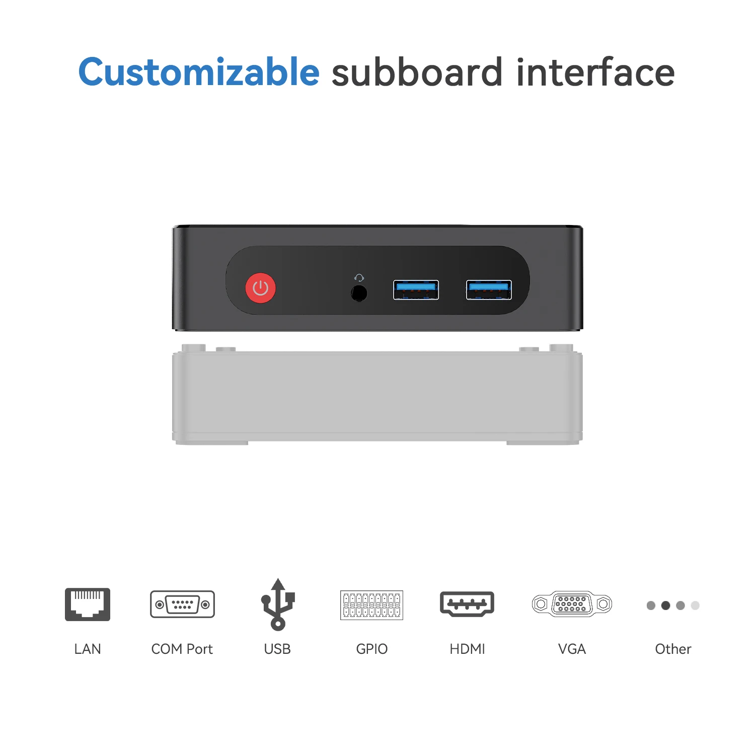 SOYEER Fanless Mini Computer Factory Price Industrial PC IPC-A In-tel Processor J4205 4G+64G GPIO UART Mini pc Beelink