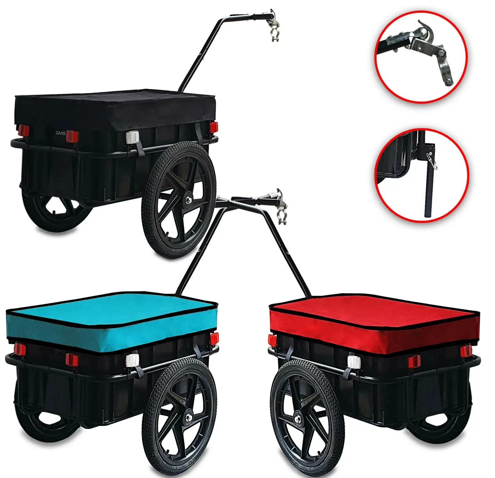 Factory wholesale bicycle cargo bike trailer utility trailer transport  bike cargo trailer