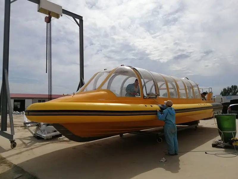 China Grandsea 28 Passenger Fast Speed FRP Water Taxi Boat for sale