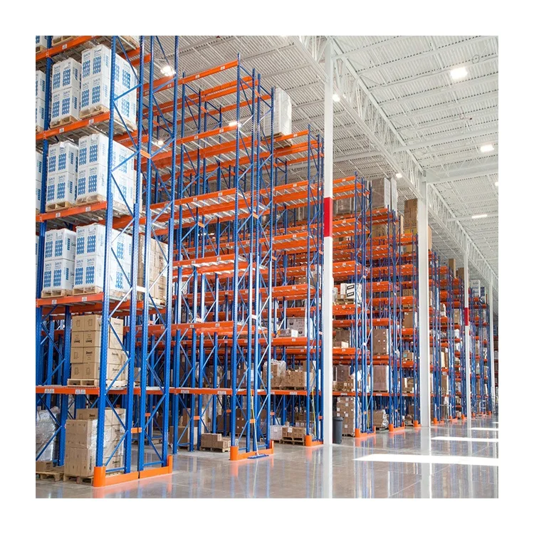 Peterack Heavy Duty Pallet Racking With Panel 5 tier metal storage rack shelf With Decking