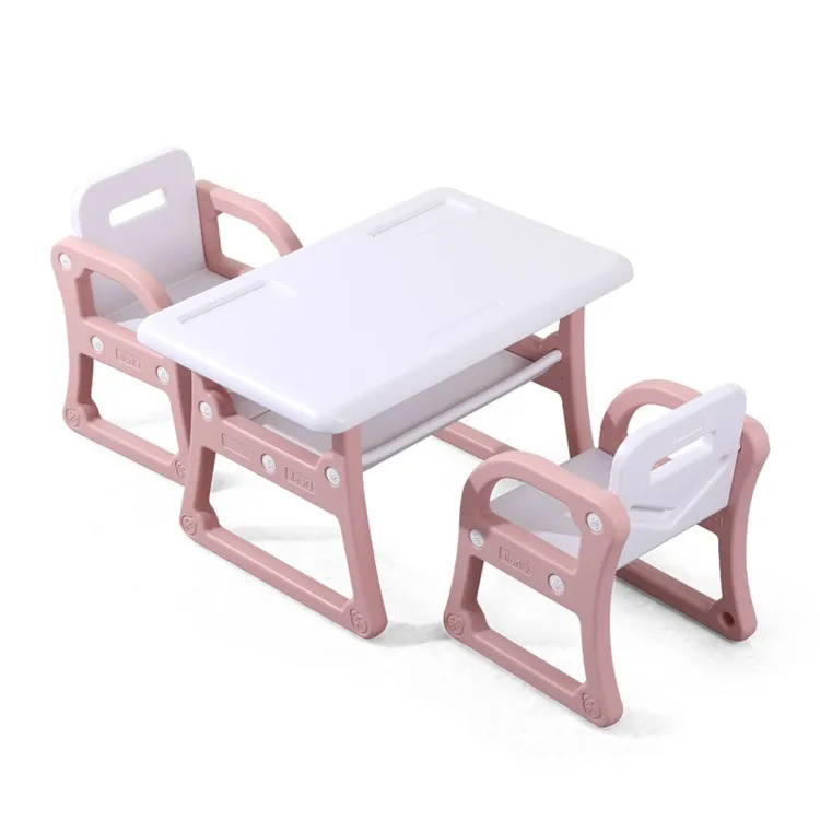 Adjustable Kindergarten Furniture Plastic Table Adjustable Children Students Study Table and Chair