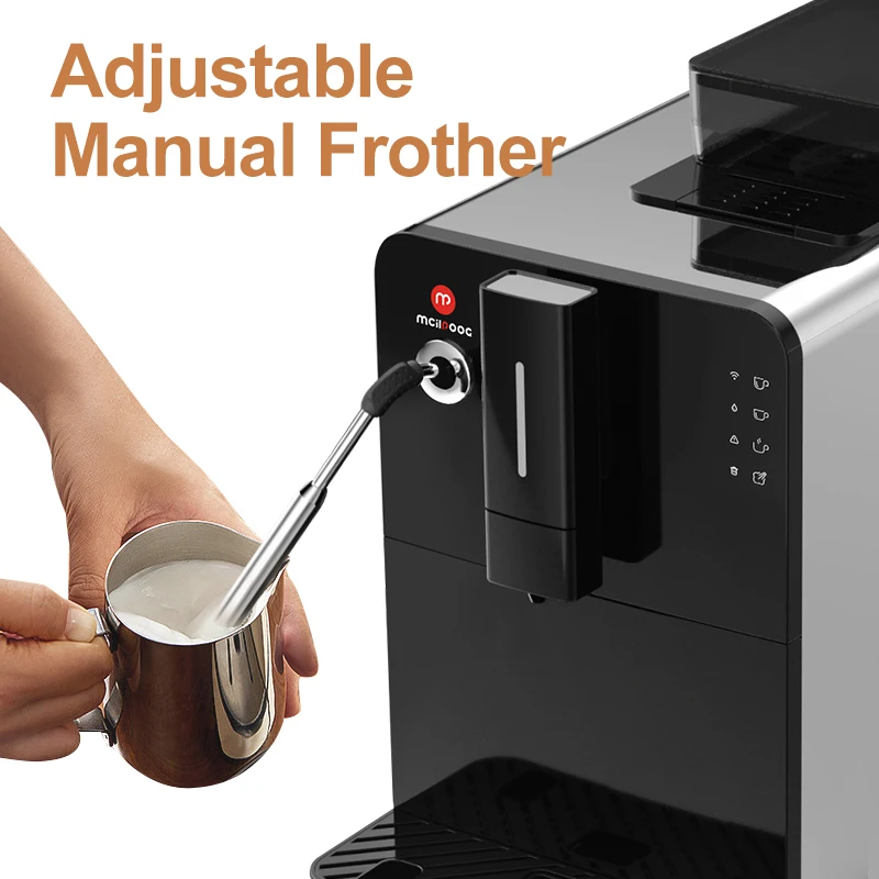 Smart WIFI TUYA APP Home Espresso Cappuccino Maker Super Fully Automatic Coffee Machine With Grinder