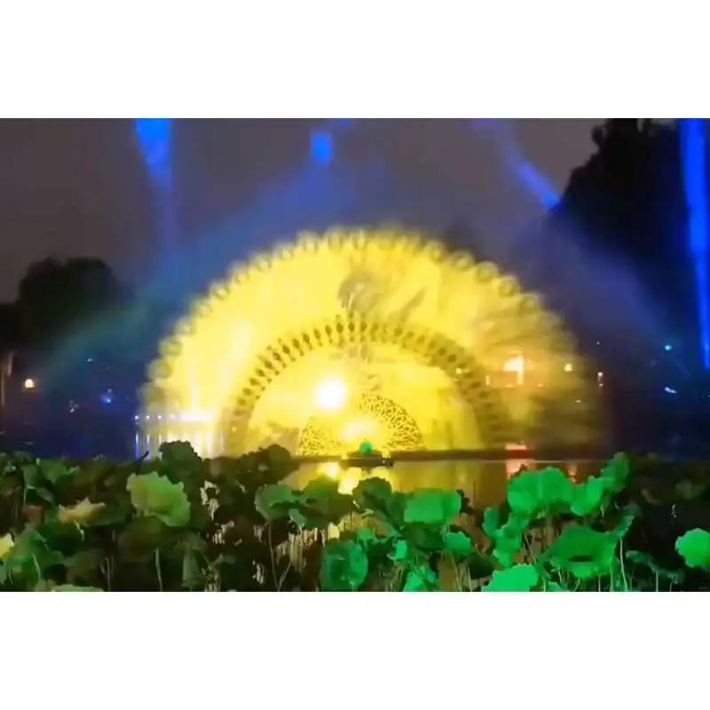 Free Customized New Design Of Laser Water Screen Movie Projection Fountain