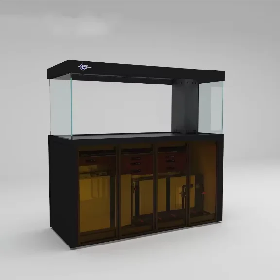 Large fish tank aquarium living room bottom filtration water-free super white glass dragon fish tank 1.5 2 3 meters