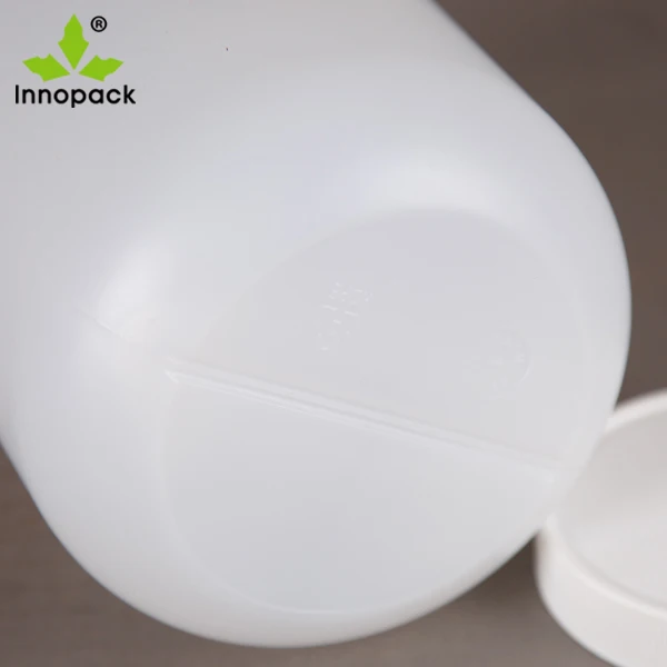 HDPE material 3L plastic bottle and plastic jar with lid for powder
