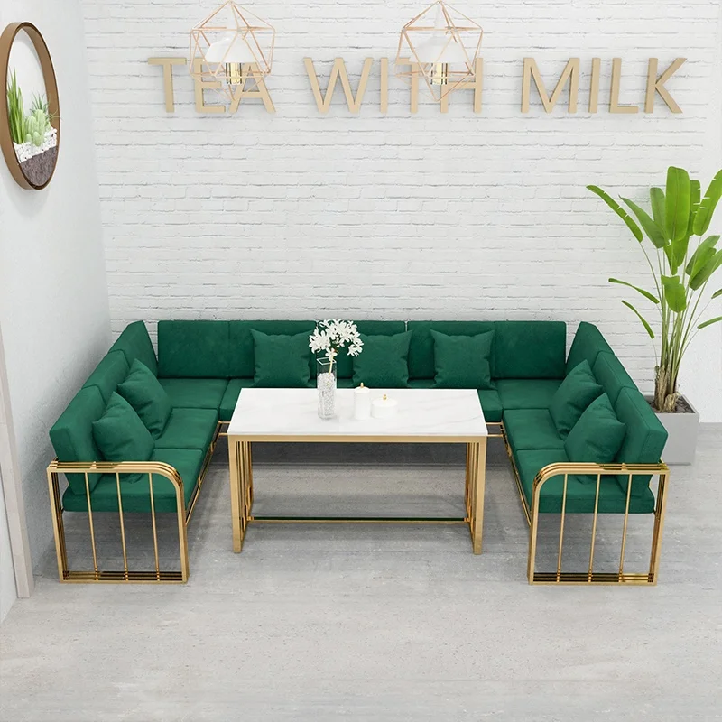 Nordic custom restaurant couch coffee shop removable washable corner KTV bar sofa office reception sofa