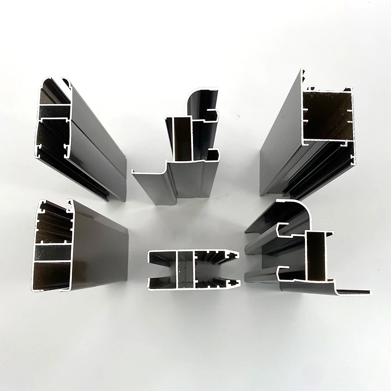 Mexico market hot sale custom powder coating white black large sizes aluminum windows and doors frames profile