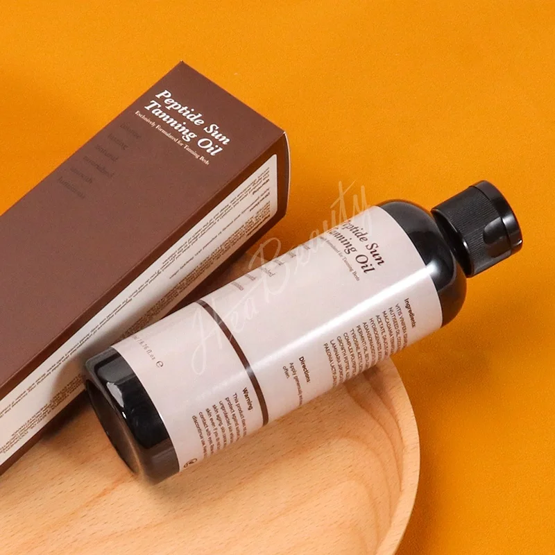 100% Natural Ingredient Tanning Oil Private Label Fast Advanced Natural Brown Tanning Peptide Healthy For Sun Tanning Oil