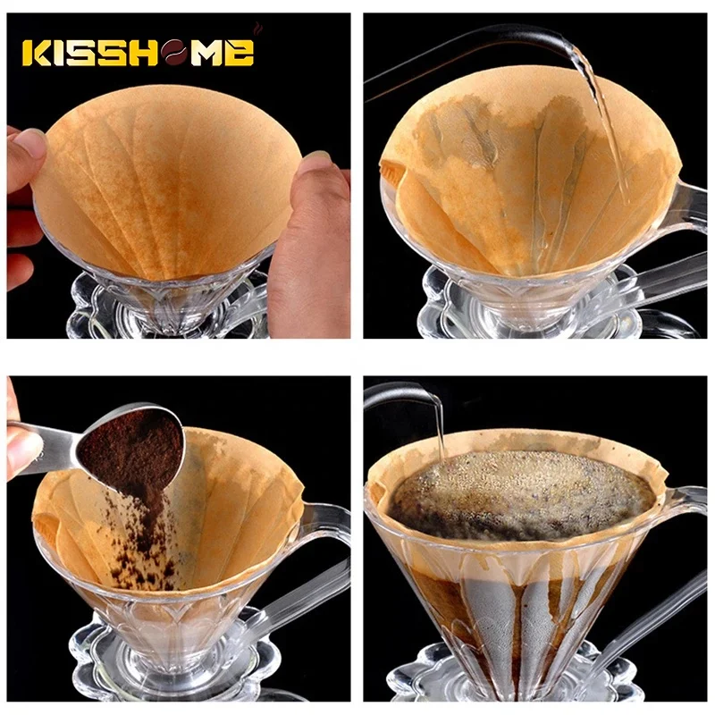 Coffee Funnel Drippe Heat-resistant resin Filter Cup Pour Over Coffee Maker Barista Accessories Cafe Maker Funnel Dripper