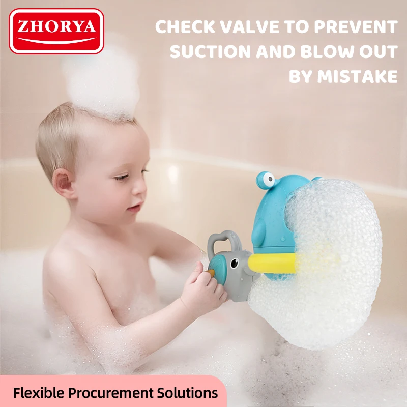 Zhorya выдувание мыла в виде животных пластиковые детские игрушки для детей пузырьки осьминог краб Игрушки ванны машинный Набор малышей