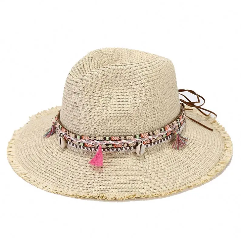 Hollow Straw Hat Outdoor Beach Wide Brim Surfing Beach Protective Hats Summer Hollow Straw Wide Brim Straw Hat