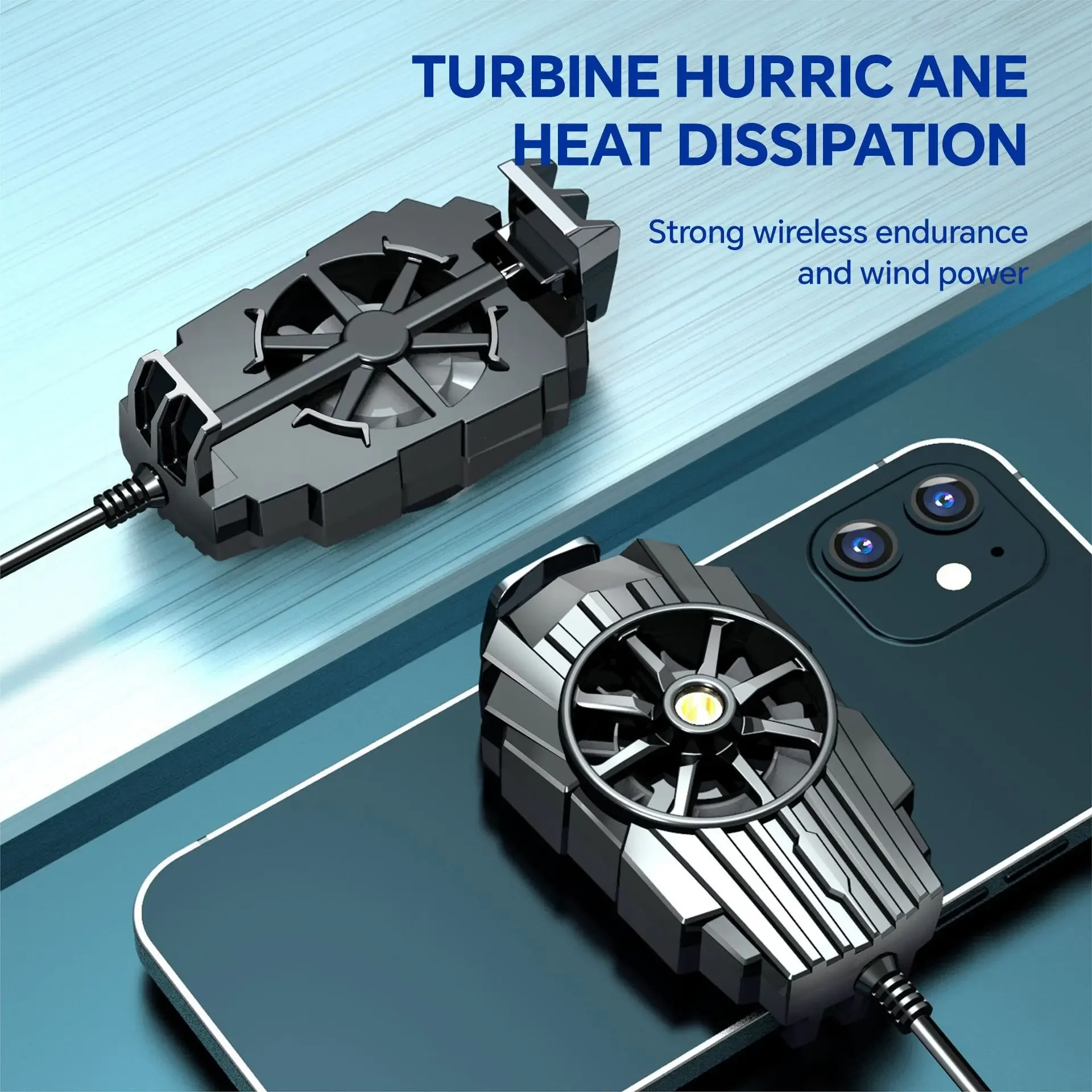New Mini Air-cooled Mobile Phone Radiator Back Clip-on Gaming Cooler Portable Cooling Fan