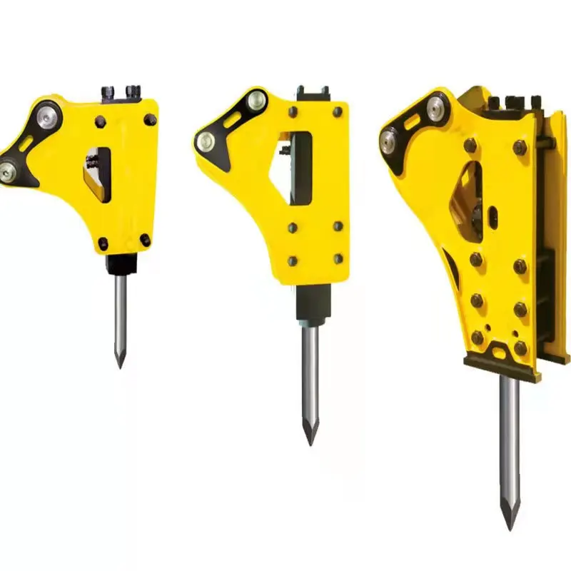 Hydraulic Rock Demolition Side Mount Type Breaker Hammer Straight Hammer Pipe Chisel Hydraulic Hammer