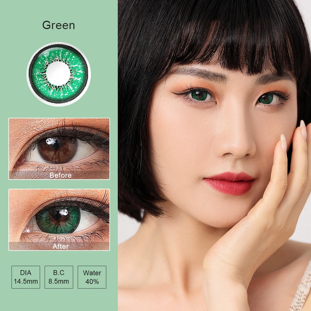 Magister Flame Cosmetic Colored Contacts Color Contact Lenses with circle Big Eye Colored Contact Lens