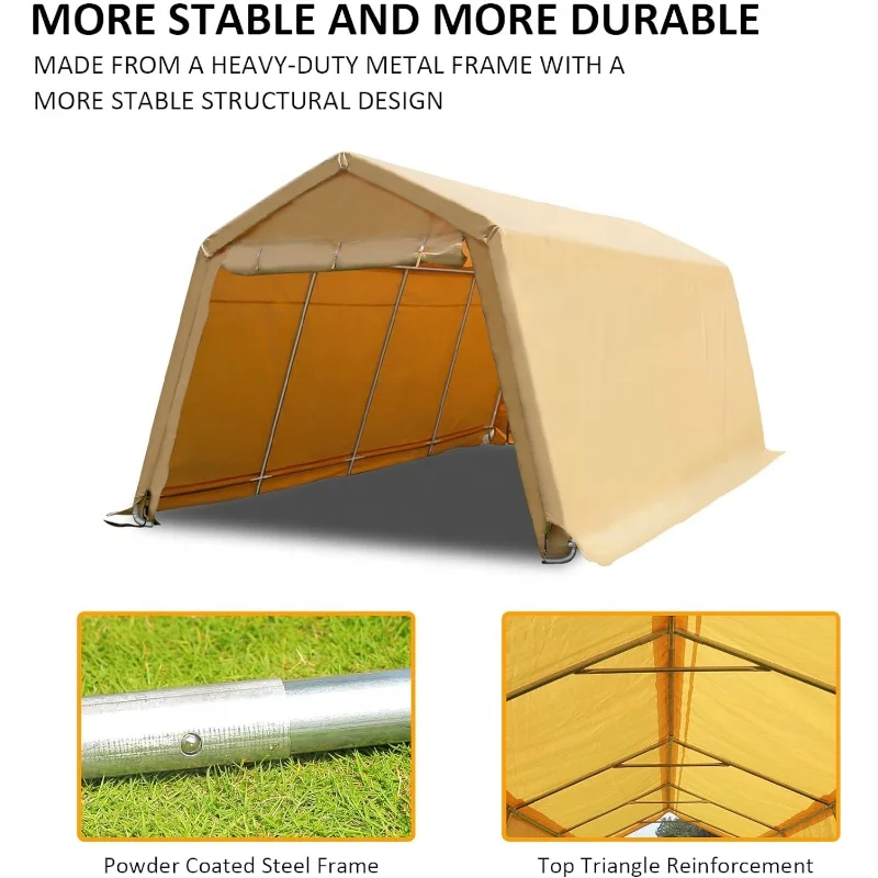 13 x 20 ft Polyethylene Anti-Snow Multi-Use Portable storage carport