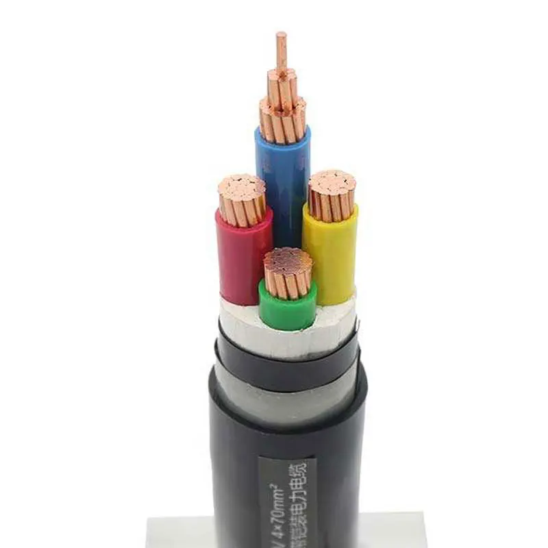 0.6/1KV XLPE Insulated Electrical Power Cable 4 Core Steel Wire Steel Tape Copper Conductor Armoured Electricity Cable