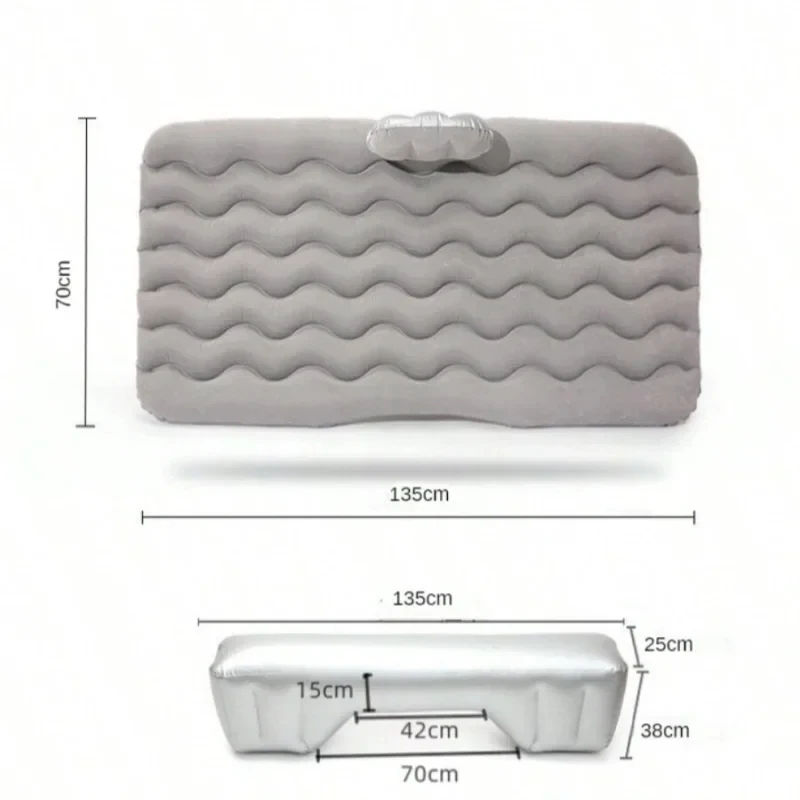 Outdoor Family Tourism Camping Picnicking Flocking Car Air Cushion Rear Seat Portable Sleeping Mat Travel Bed