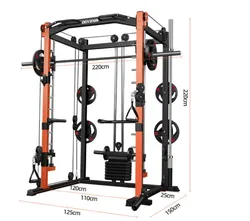 Comprehensive trainer commercial Smith machine fitness equipment home combination squat rack multi-functional bird gantry