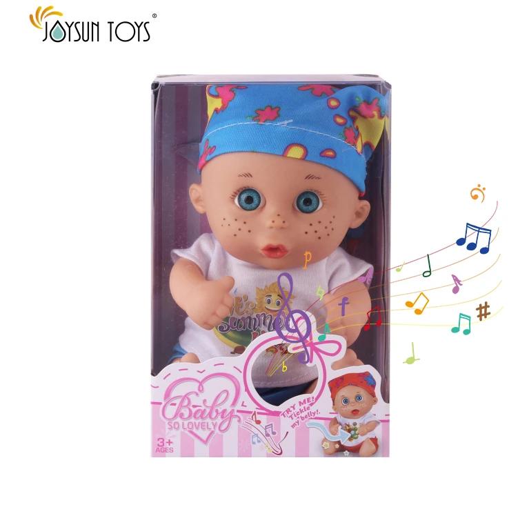 Cheap skinned Doll Baby Silicone  8 Inch  Lifelike Singing Baby Doll Soft Body Musical Baby Dolls