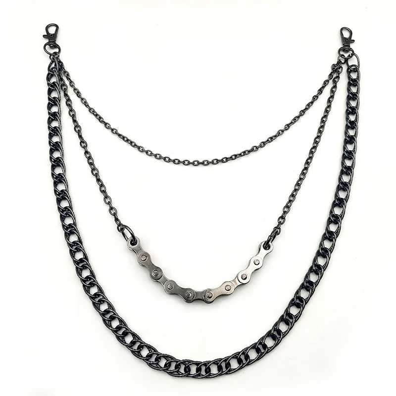 Pants Pocket Chain Belt Metal Jeans Chain Wallet Chain With Lobster Clasps And Keyring for Men Women Keys Wallets