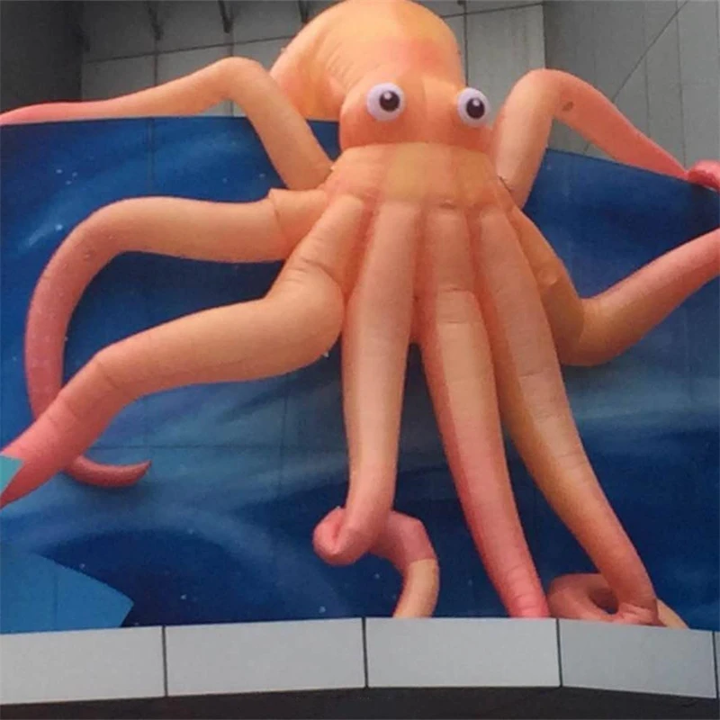 Giant inflatable purple octopus Fierce Attractive giant for electronic music festival stage