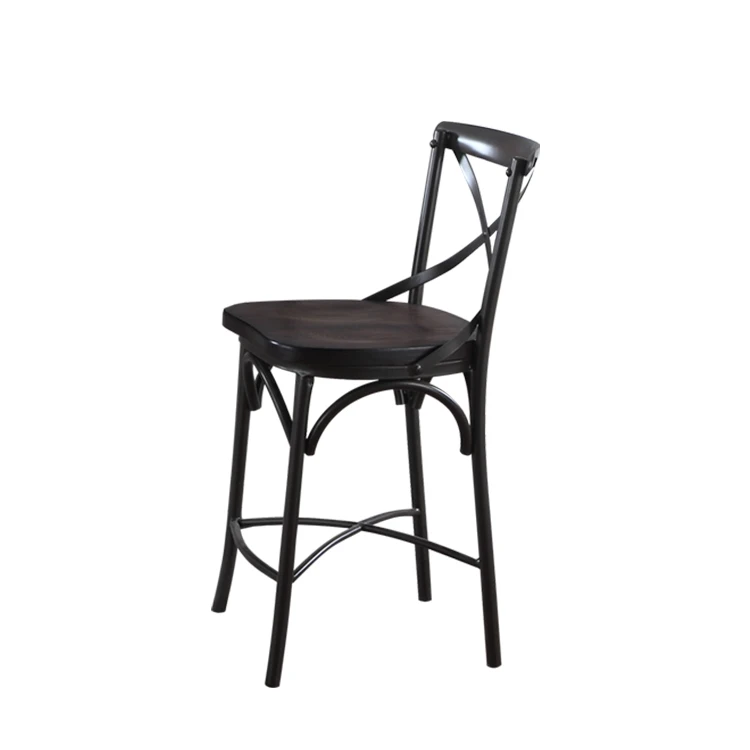 Деревянный металлический барный стол и стулья JIAHE home kitchen furniture