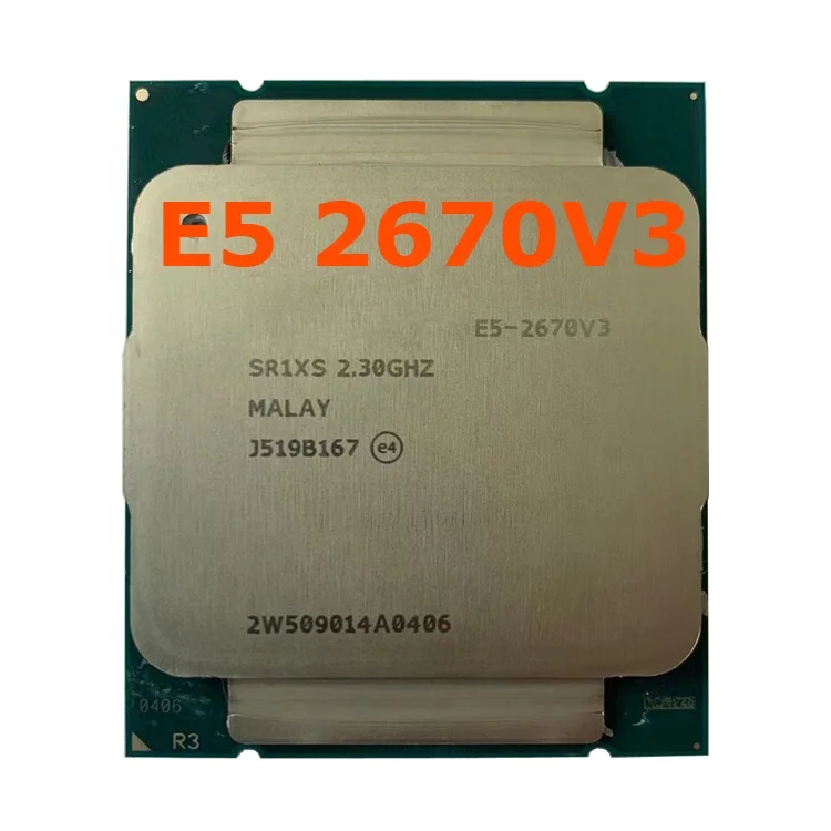 Для процессор Intel Xeon официальная версия E5-2670V3 SR1XS X99 2 30 ГГц с возможностью погружения на глубину до м 12-жильная E5 2670 E5-2670 V3 LGA2011-3