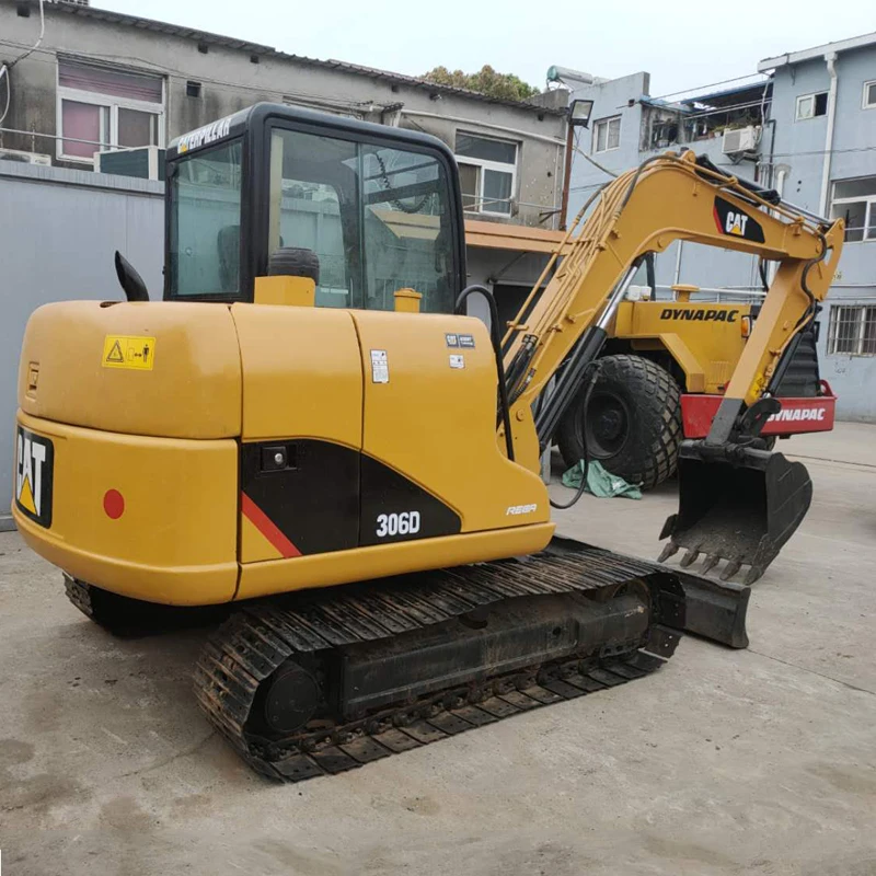 used CAT mini excavator cat 306D Original  0.6m3  7 ton 6 ton medium mini crawler excavator in good quality for sale