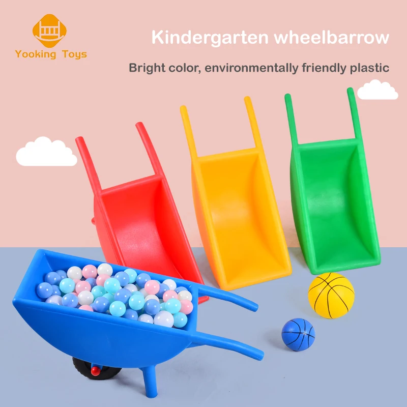 2022 Popular Kids Baby Toys Educational Games Education Toy Kindergarten wheelbarrow Balanced Trolley Single Wheel