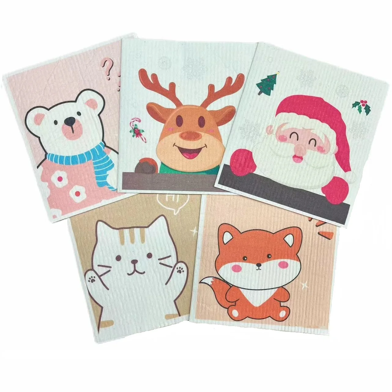 Multipurpose Wood Pulp Fiber Kitchen Cleaning Rag Towel Swedish Cotton Cellulose Dish Cloth