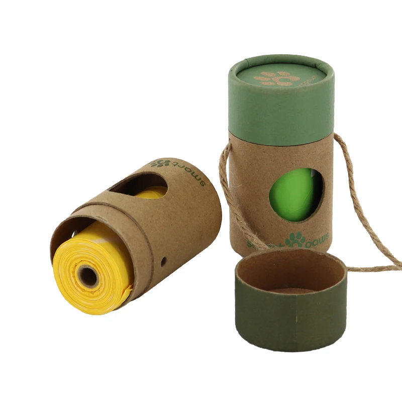 Eco-friendly Dog Poop Bag Dispenser Recyclable Dog Poop Bag Holder with Leash Clip Hands-Free Leash Poop Bag Holder with Straps