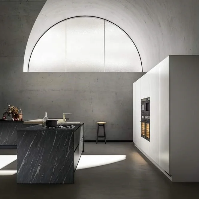 melamine  wholesale high gloss italy  design  kitchen cabinet  PET kitchen cabinet made in china