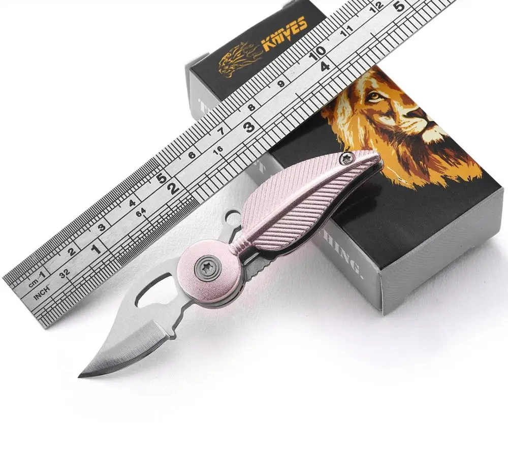 Gig Discount! RTS Lady Gift Folding Knife With Pink Handle For Promotion