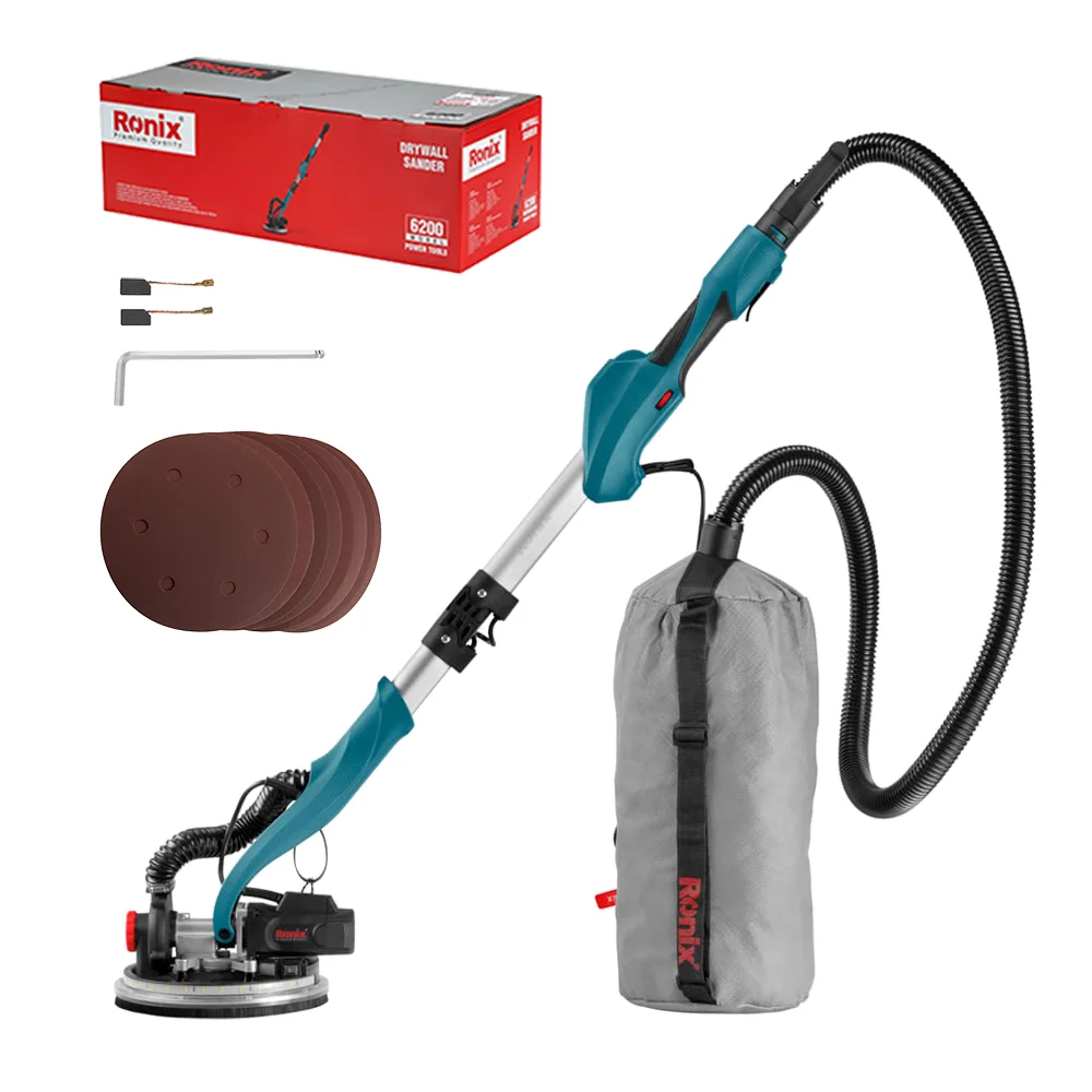 RONIX 6200 Electric Drywall Sander Big Power Drywall Sander Giraffe with LED Light Tool sanders