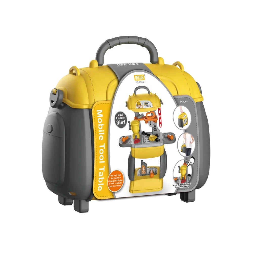 28pcs multifunction 3 in 1 tool work table boy mechanic pretend tool table for kids