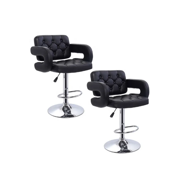 High Quality PU Bar Stool Of Gas lift And 360 Degree Swivel PU bar stool