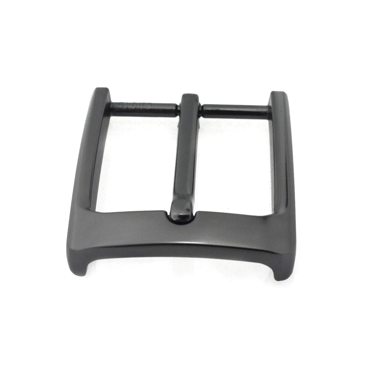 Metal Belt Buckle 35mm Gun Black Single Pin Buckle Jeans Waistband Buckles For 32mm-34cm Belt Leather Craft Accessories
