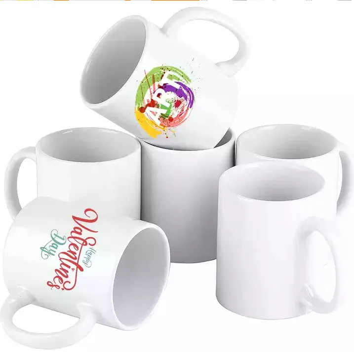 Wholesale AAA ceramic mug 11oz white sublimation mug custom cup for sublimation