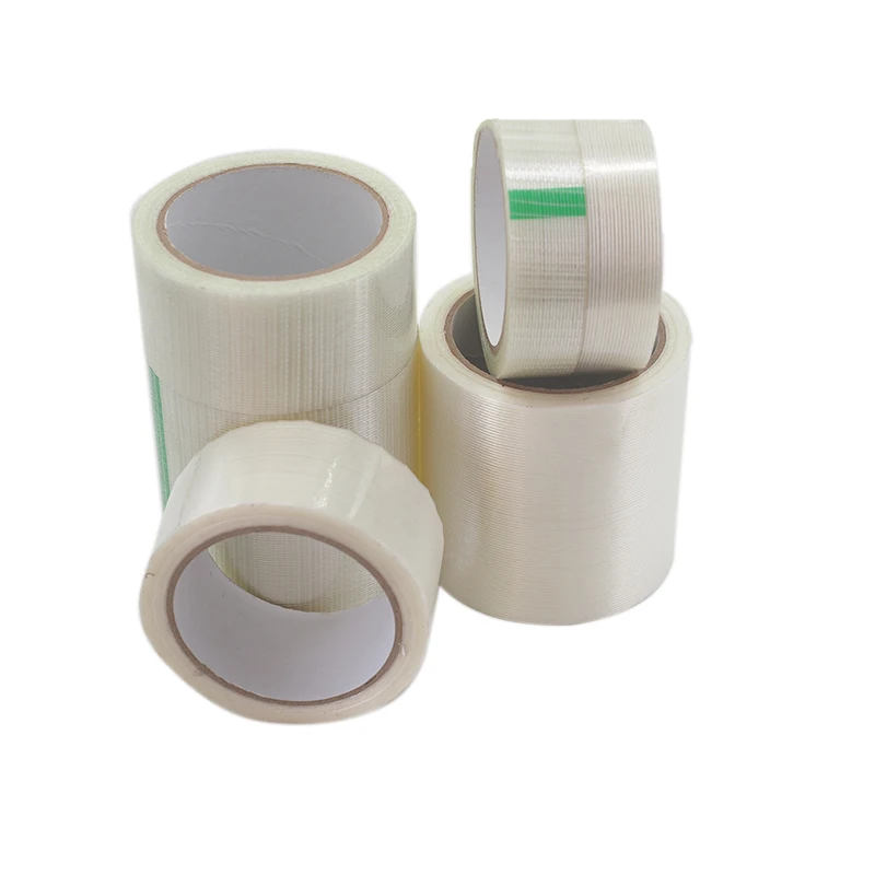 Economical Hotmelt Elastic Furniture Edge Binding Tape Fiberglass Mono Filament Carton Sealing Tape